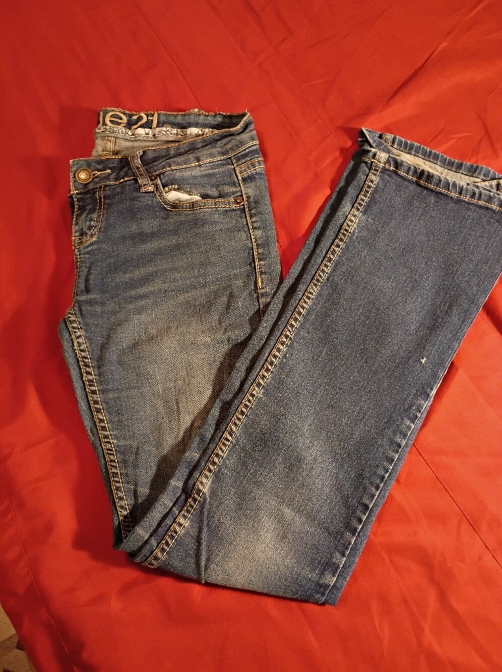 Rue21 Women's Boot Cut Blue Denim Jeans